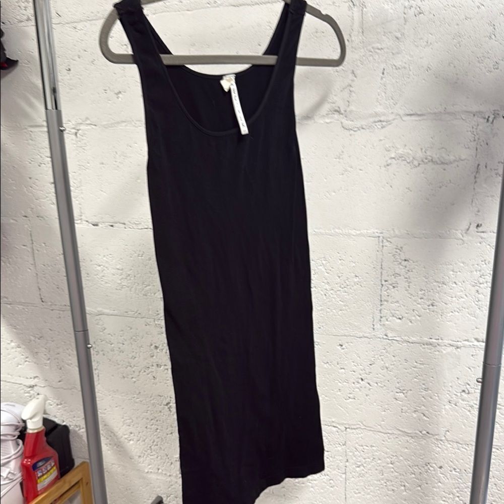 Black Sleeveless Dress - ONE SIZE - Recovery Stretch Cotton Spandex Dress
